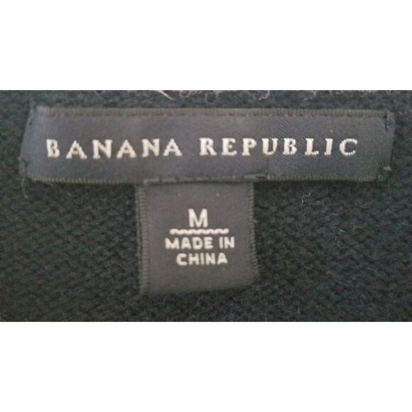 BANANA REPUBLIC WOMEN'S WOOL MIX KNITTED CARDIGAN BUTTON COLLAR SIZE M #832 - Picture 13 of 13